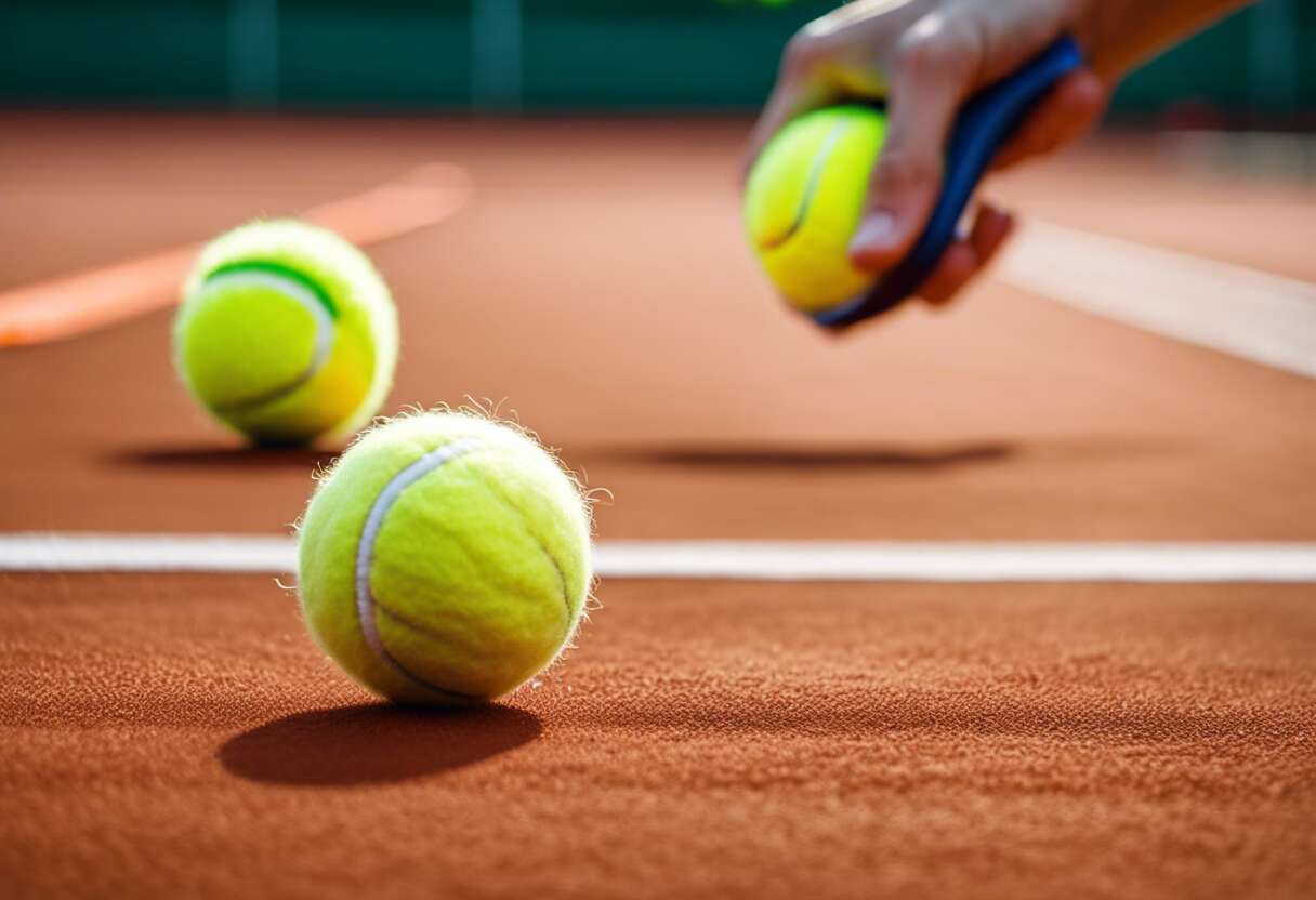 Balles de tennis en feutre naturel contre synthétique : différences et avantages
